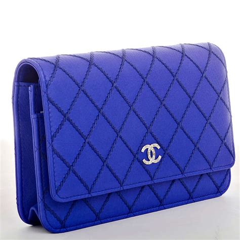 chanel blue wallet|chanel blue wallet on chain.